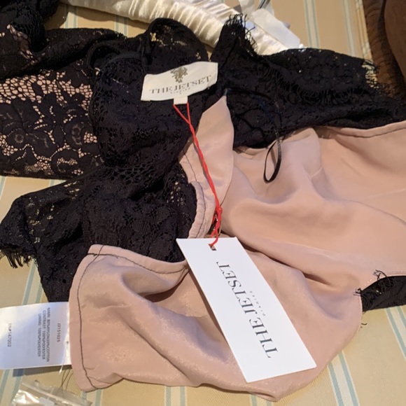 THE JETSET DIARIES FANTASIA BLACK LACE SUPER GLAM 2PIECE SET WITH EYELASH TRIM - Picture 15 of 15